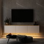 Hanah Home Soporte para TV Neon - White v2 Blanco y Roble